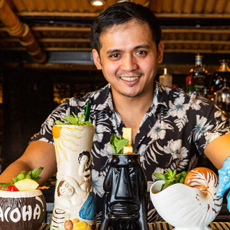 Bartender from The World’s Largest Tiki Cocktail Festival