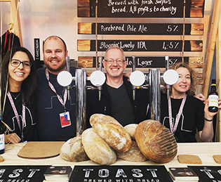 Toast Ale team behind pumps