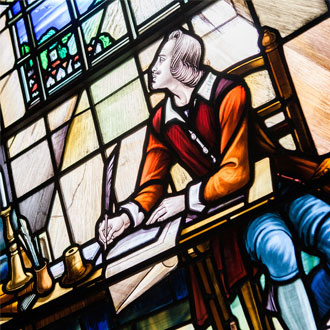 John Bunyan Museum window